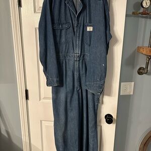 Vintage JCPenney BigMac Blue Denim Coveralls size 42R